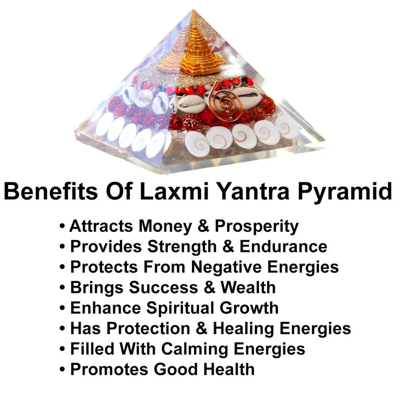Gomati Chakra Pyramid with Shree Yantra – Prosperity, Protection & Wealth Energy