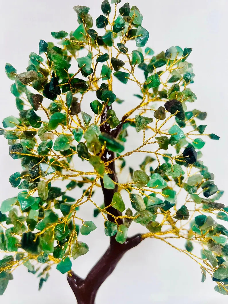 Green Jade Crystal Tree – 500 Beads Feng Shui Money Tree