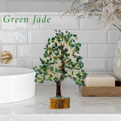 Green Jade Crystal Tree – 500 Beads Feng Shui Money Tree